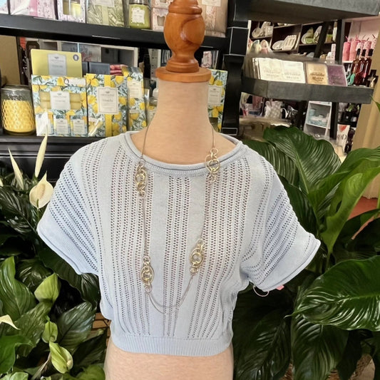 The Drop Shoulder Sweater - Mist