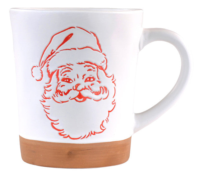 Stoneware Santa Mug