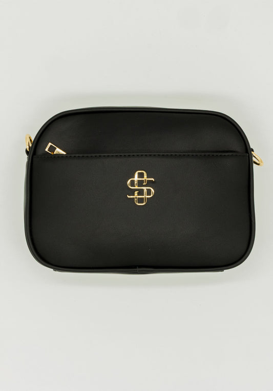 Ibiza Black Leather Crossbody
