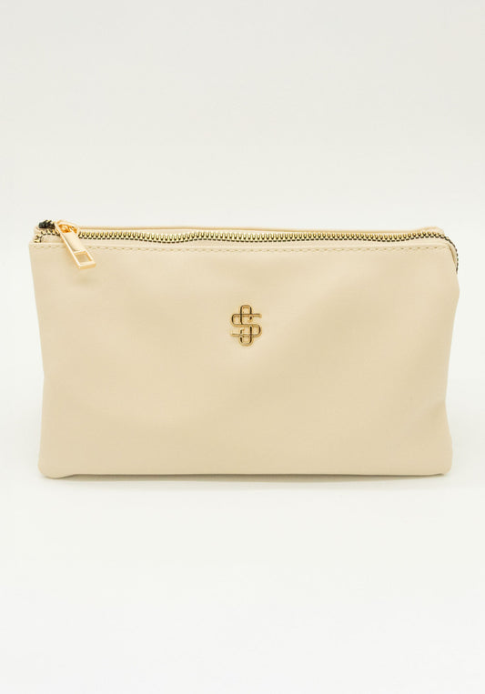 Tuscan Ivory Leather Crossbody Bag