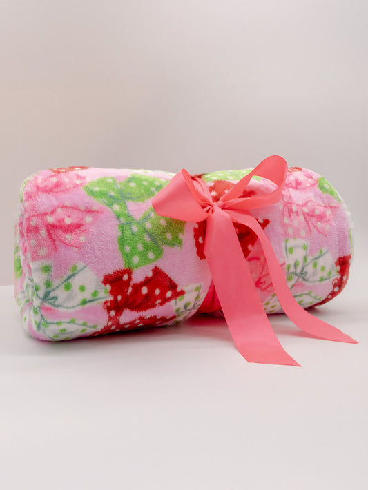 Simply Southern Polka Dot Bow Holiday Blanket
