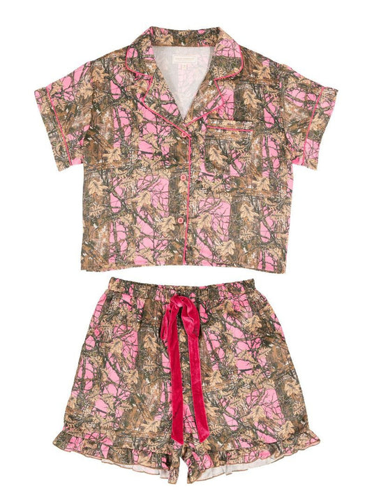 Camo and Pink PJ Set