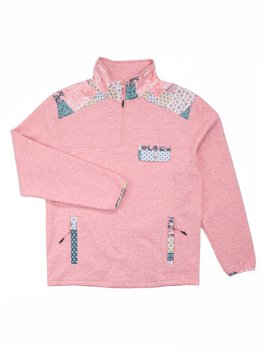 Aria Quarter Zip Pullover - Petal