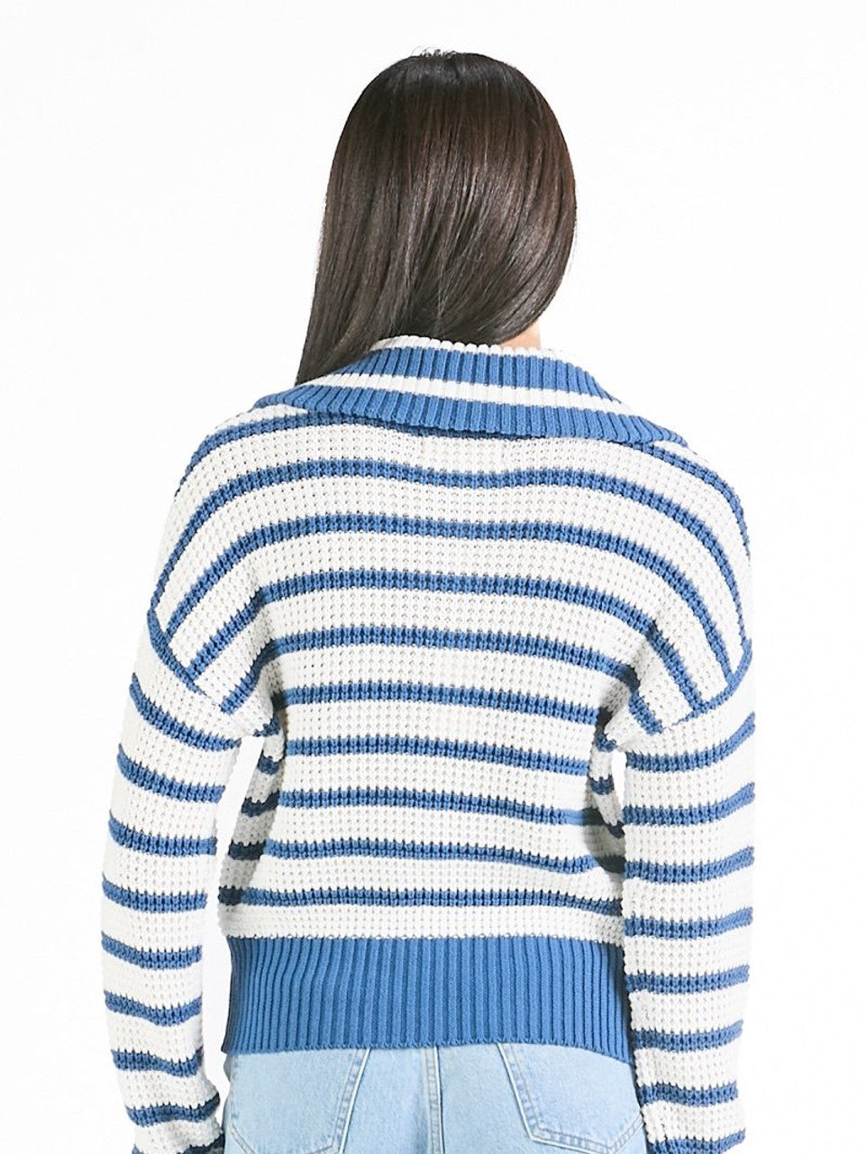 Simply Southern Dark Blue Iris Sweater