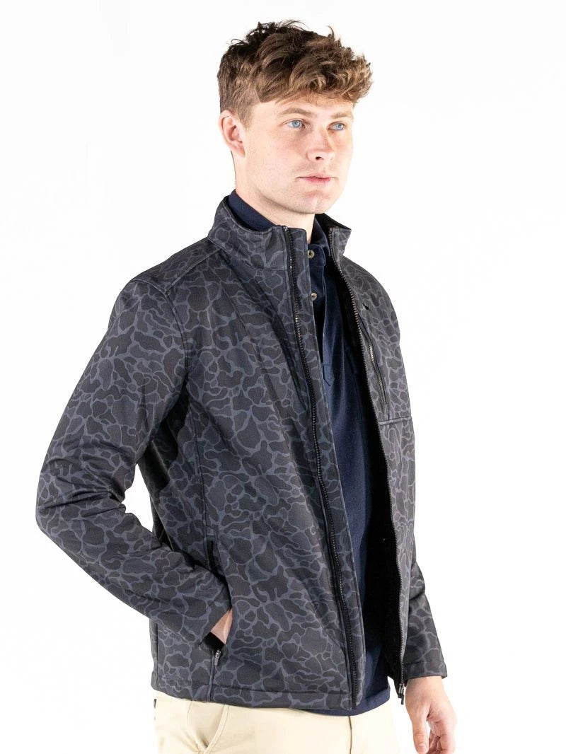 Men’s Flex Shell Jacket in Black Camo