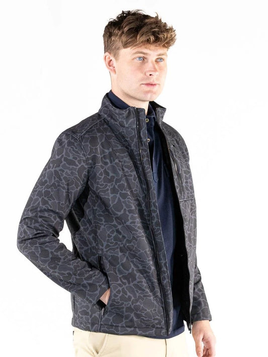 Men’s Flex Shell Jacket in Black Camo