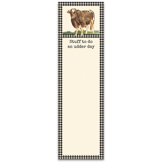Stuff To Do An Udder Day List Pad