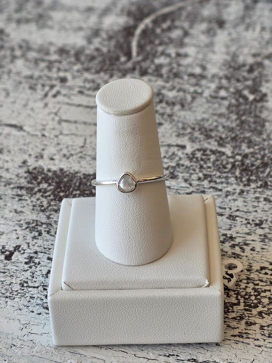 Geometric Stacker Ring - Pear