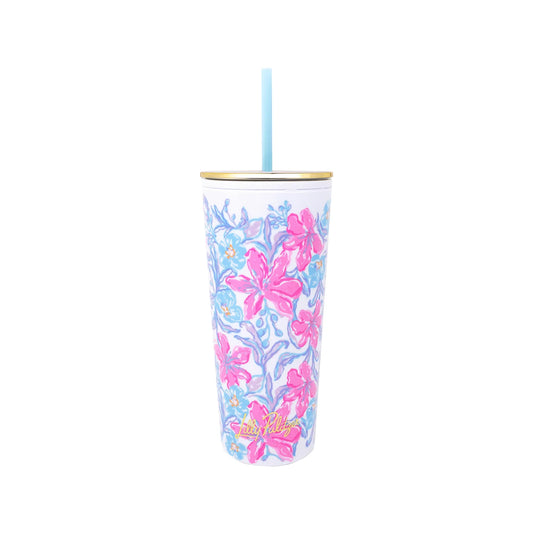 Tumbler with Straw - Beachside Haven