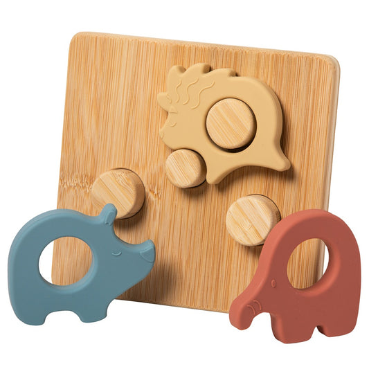 Simply Silicone Safari Bamboo Puzzle – 7×6″