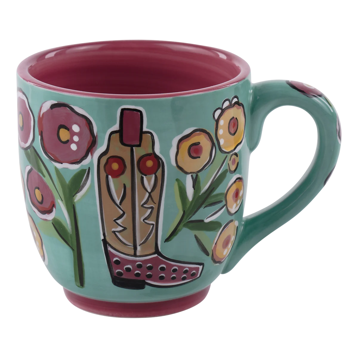 Cowgirl Boots and Flowers Mug