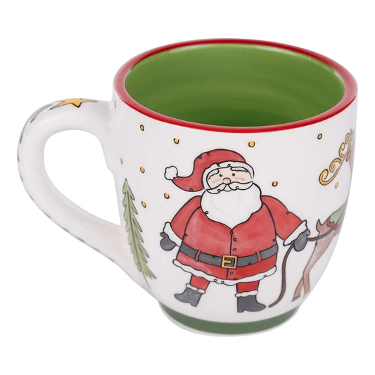 Santa Sleigh Scene Mug