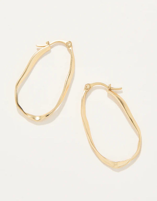 Isle of Hope Hoop Earrings Gold