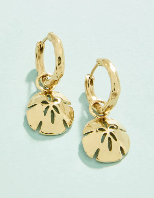 Sand Dollar Convertible Hoop Earrings