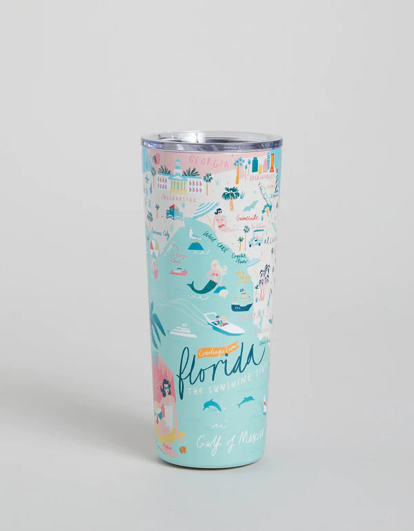 Stainless Steel Drink Tumbler 22 oz. Florida