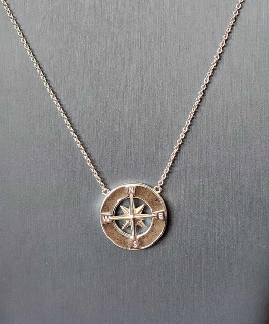 Nautical Compass Stationery Necklace