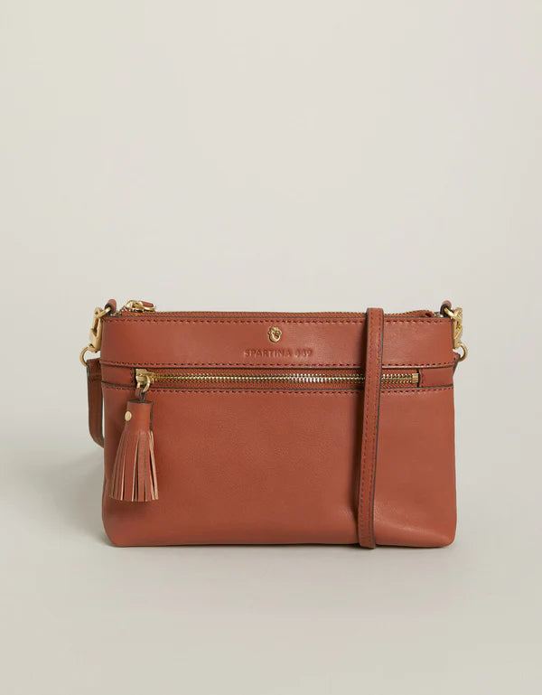 Siren Mya Convertible Crossbody Wristlet Saddle Brown