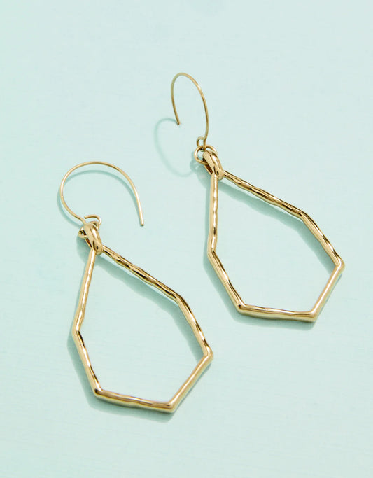 The Point Earrings Gold