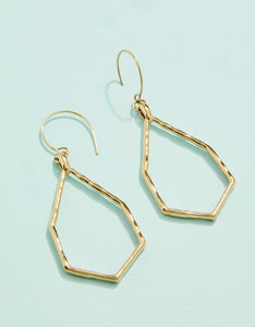 The Point Earrings Gold