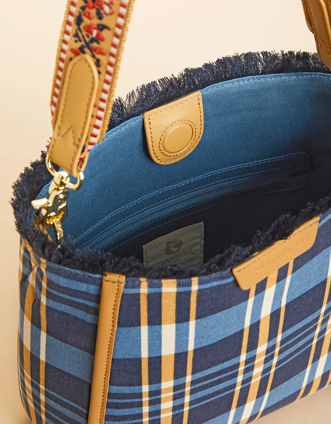 Melody Bucket Kalalanta Plaid Navy