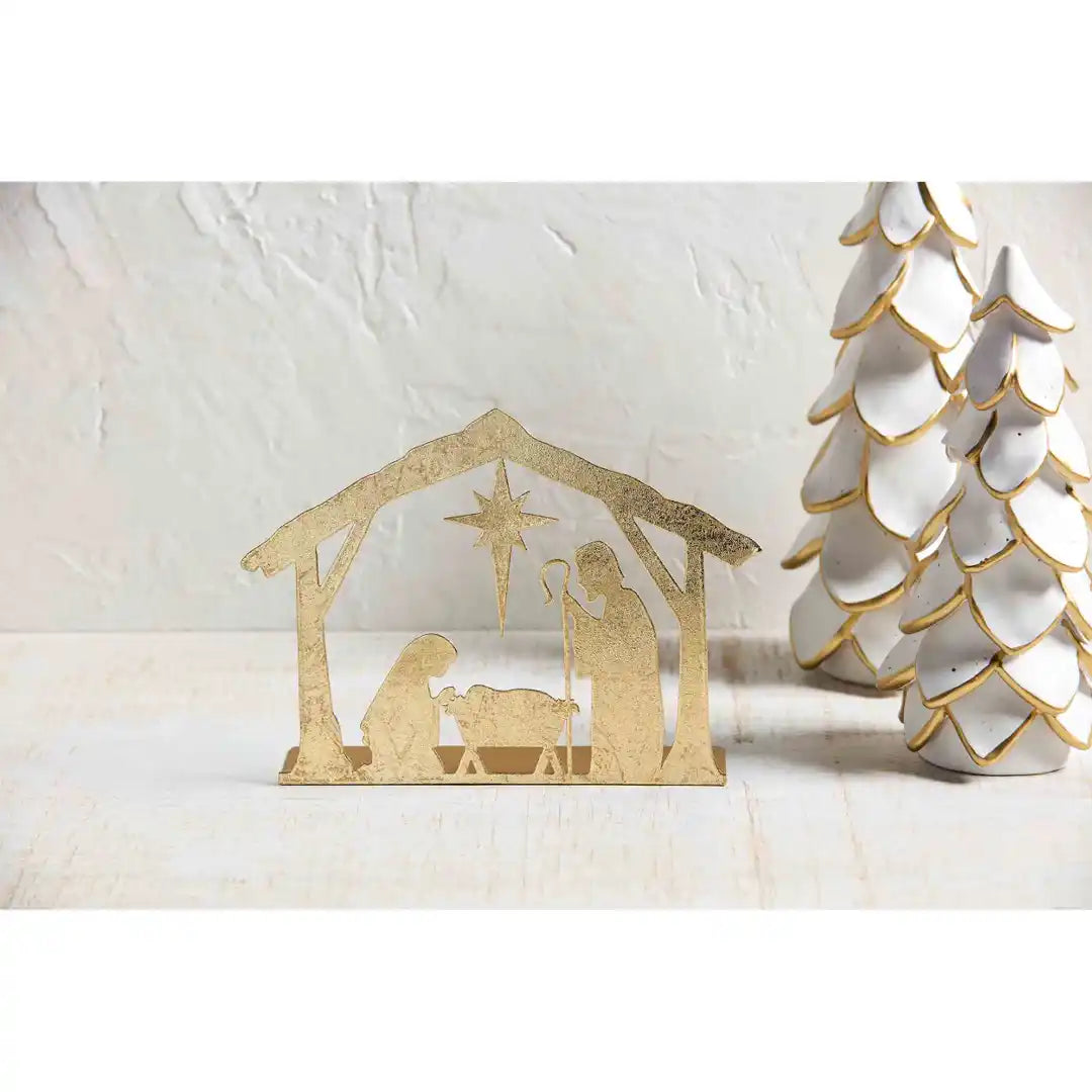 Gold Nativity Display