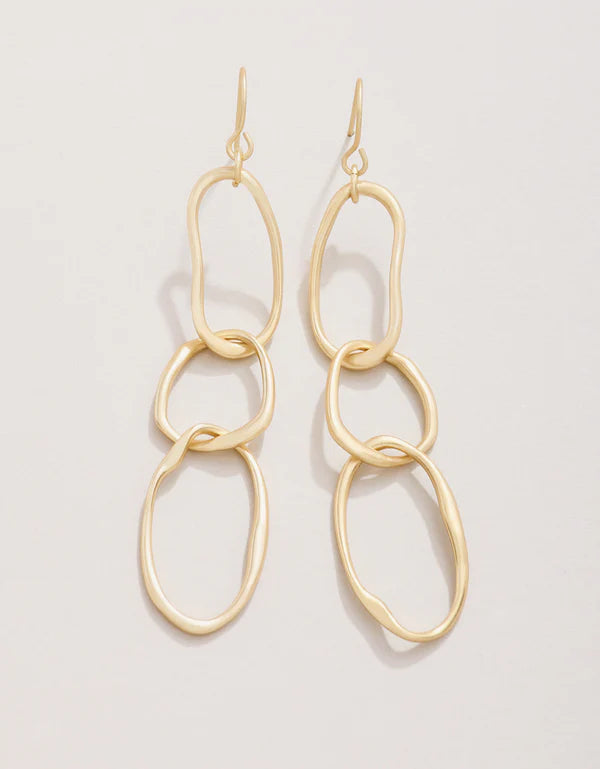 River Club Earrings Gold