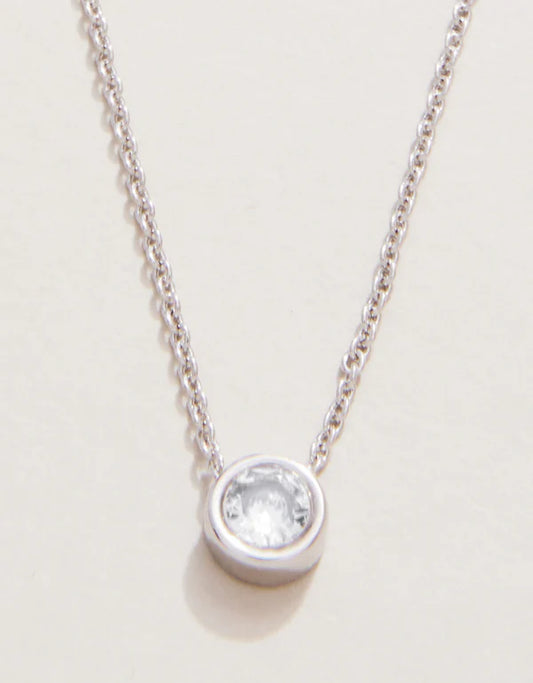SLV Necklace 18" Ray of Hope/Gem