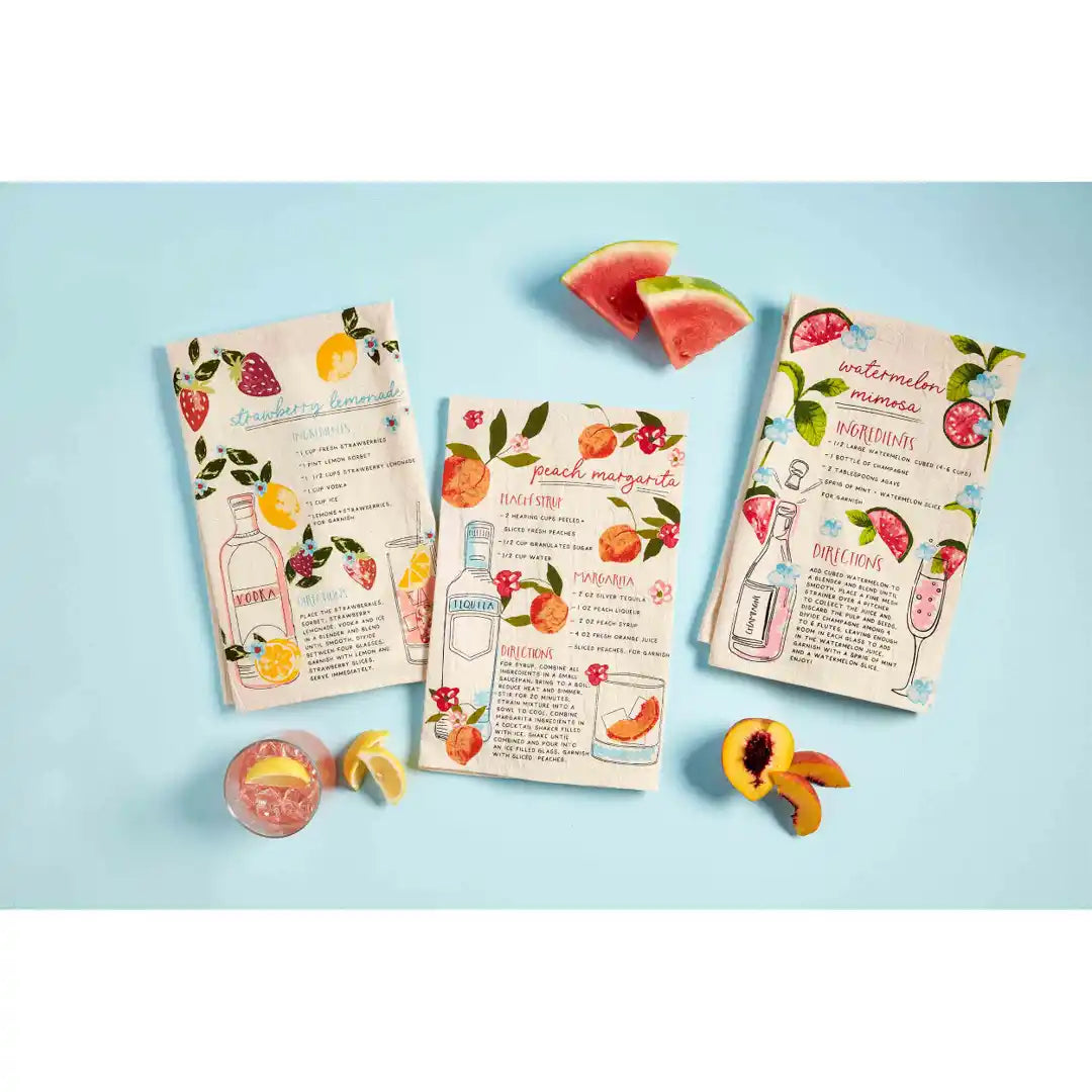 Peach Margarita Recipe Towel