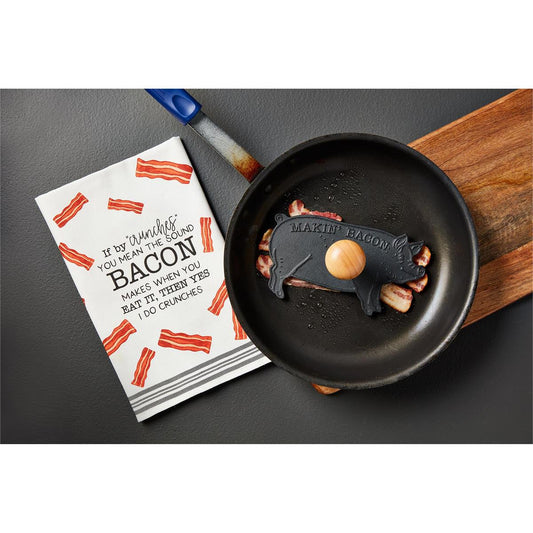 Bacon Press & Towel Set