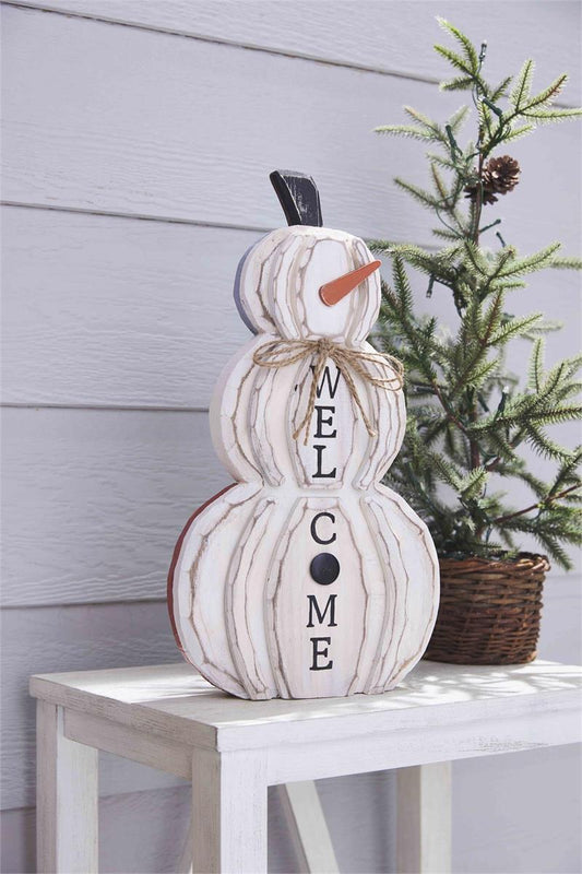 Pumpkin/Snowman Reversible Plaque