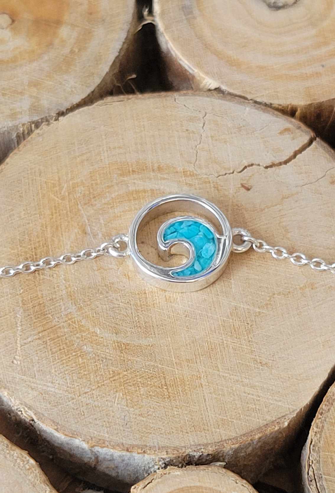 Delicate Dune Wave Anklet