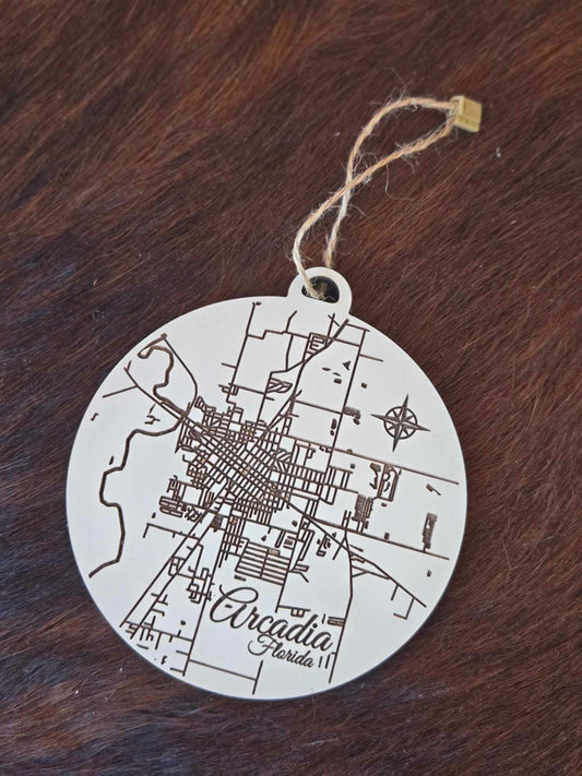 Arcadia, Florida Map Ornament