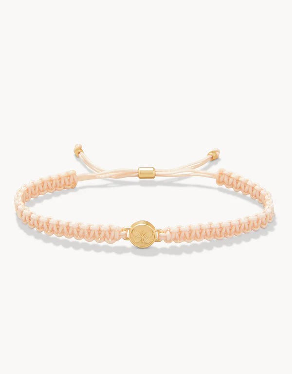 Friendship Bracelet Blush/Butterfly