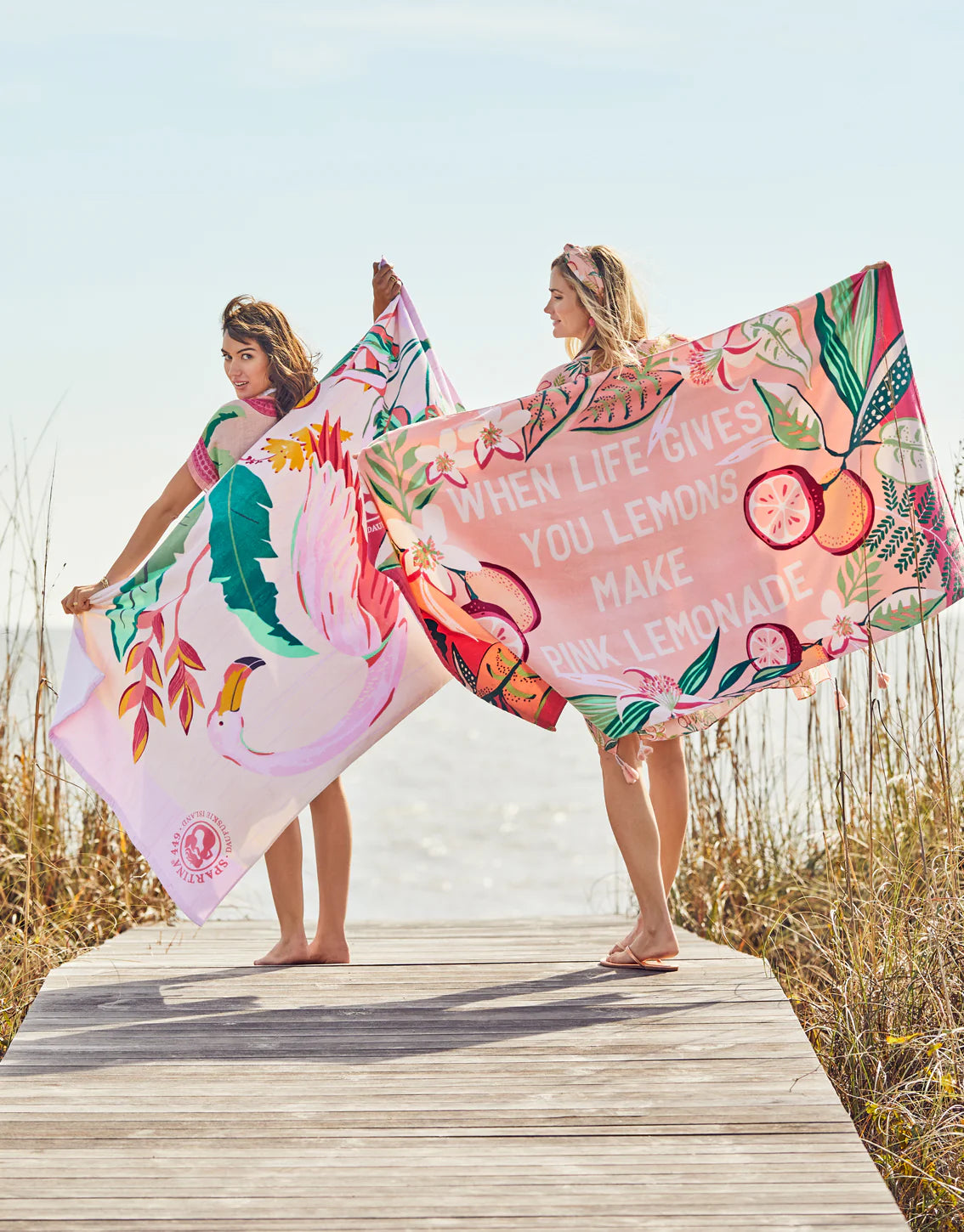 Tropic Flamingo Beach Towel