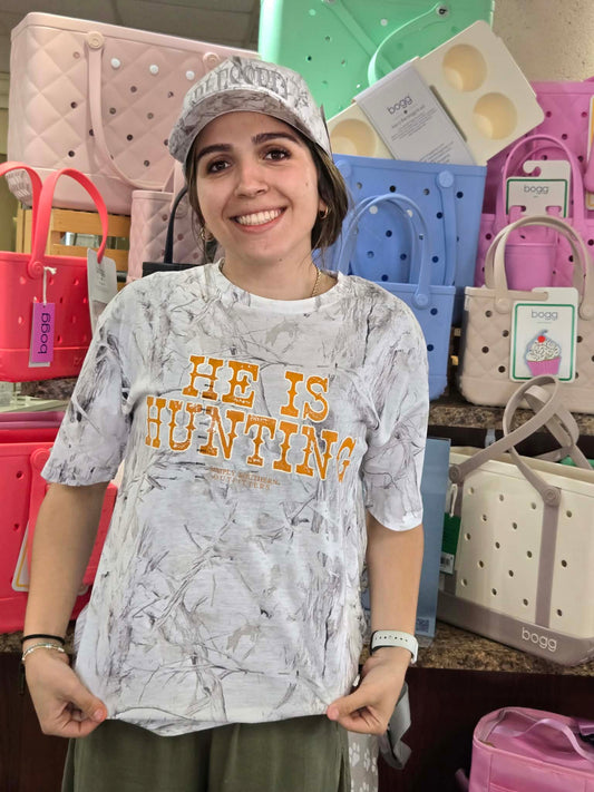 He Is Hunting tee