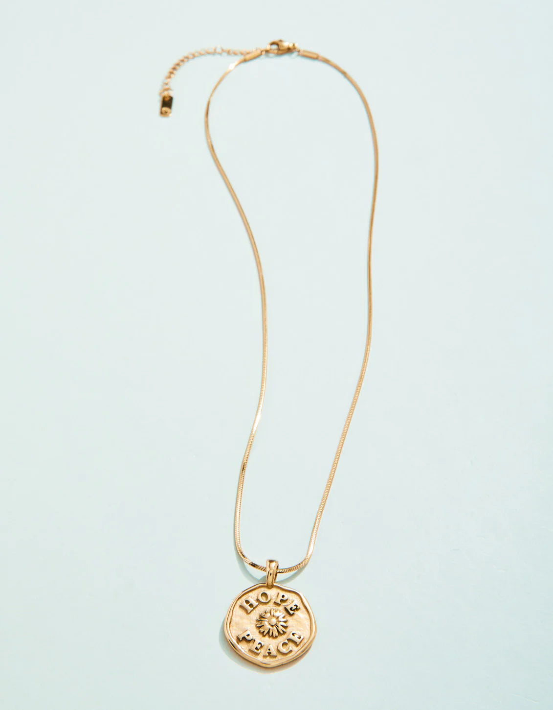 Hope & Peace Talisman Necklace 18"