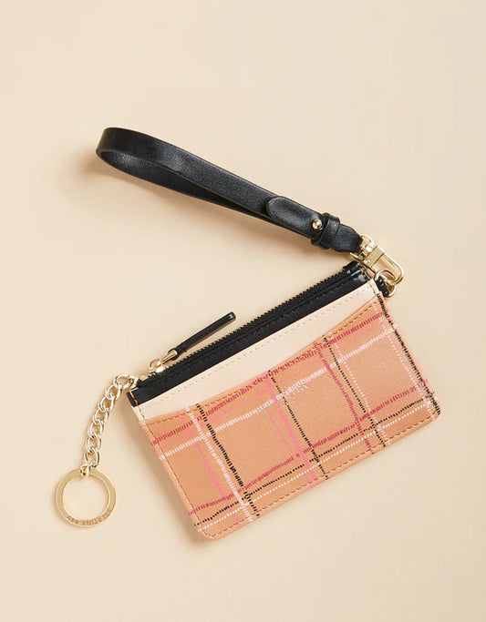 Slim Card Coinpurse Botanic Garden Dash Plaid