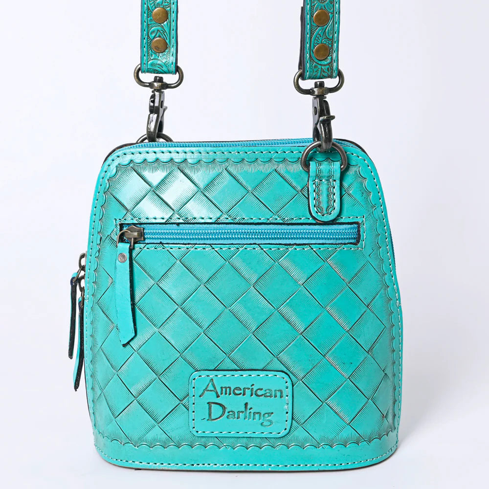 ADBG1136F - Turquoise Tooled Crossbody