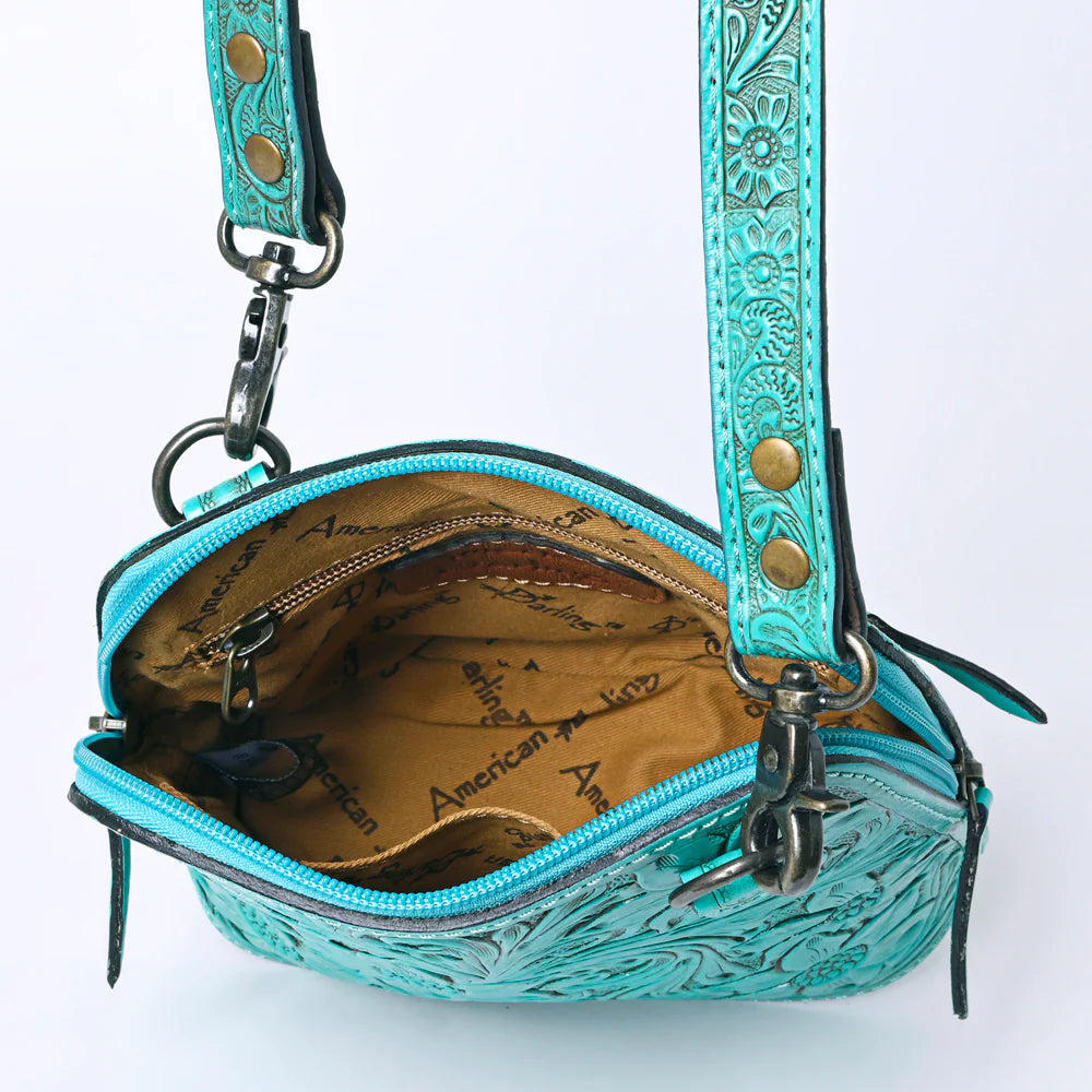 ADBG1136F - Turquoise Tooled Crossbody