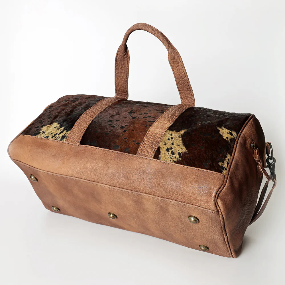 ADBGS174BRAC2- Brahman Hair on Hide Duffle Bag