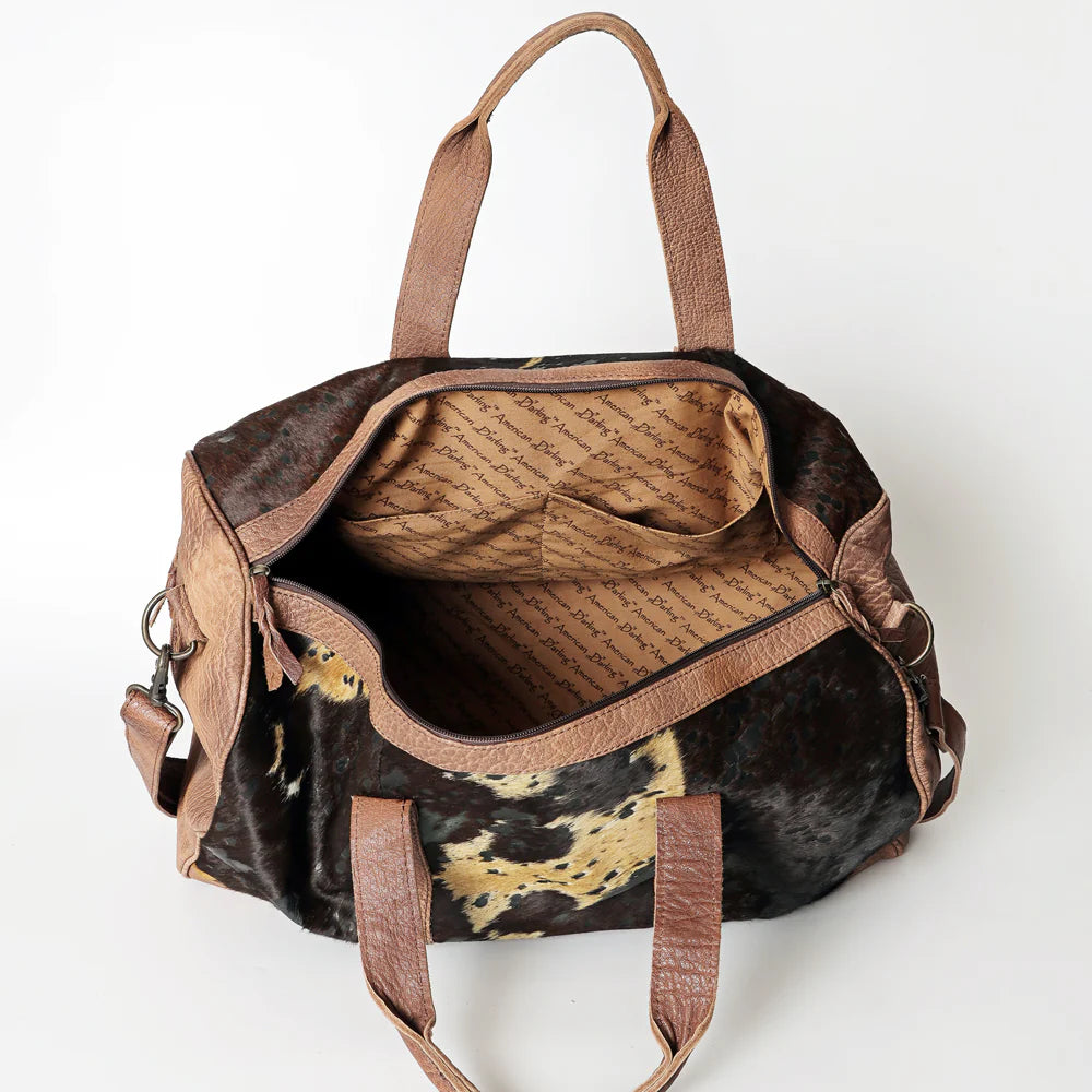 ADBGS174BRAC2- Brahman Hair on Hide Duffle Bag