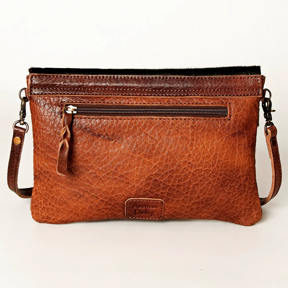 ADBGS178Y - Hair on Hide Cowgirl Branded Crossbody