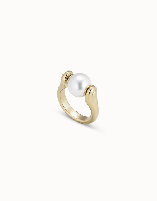 Ring with small pearl - Gold
