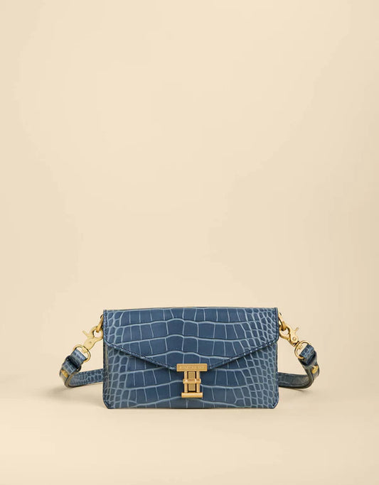 Siren Cassie Crossbody Indigo Croc