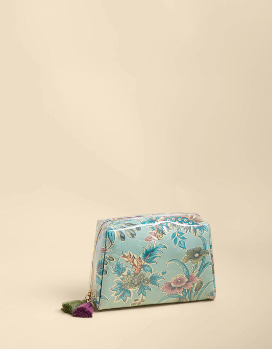Large Cosmetic Pouch Bridge Street Blue