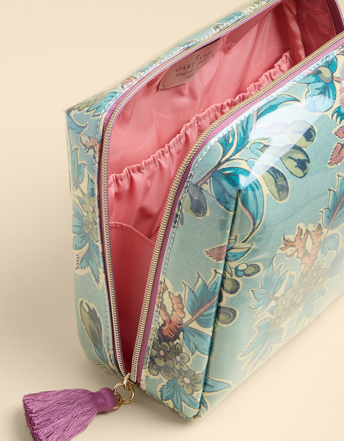 Large Cosmetic Pouch Bridge Street Blue