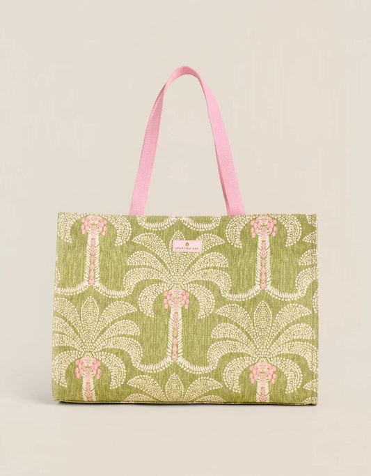 Market Tote Castillo Green Palms