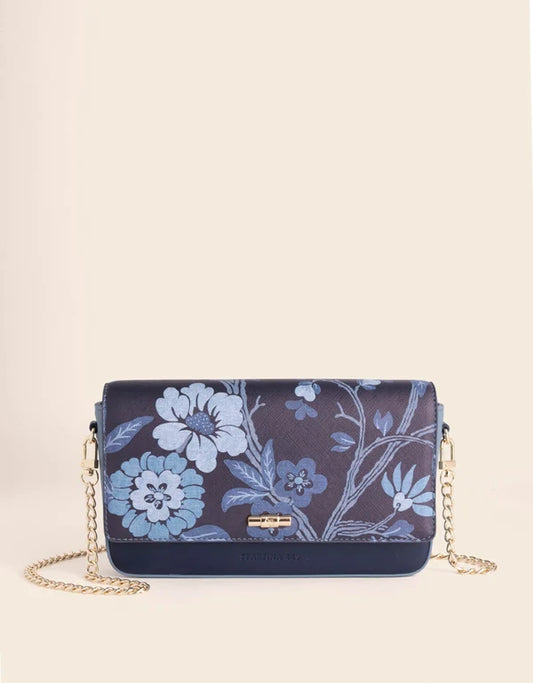 Helen Crossbody Japonica Floral Navy
