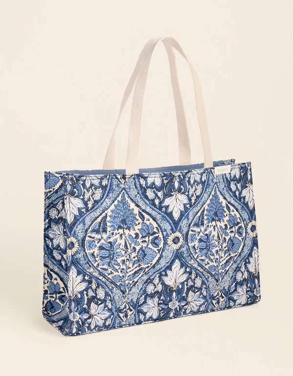 Market Tote Japonica Cartouche Blue