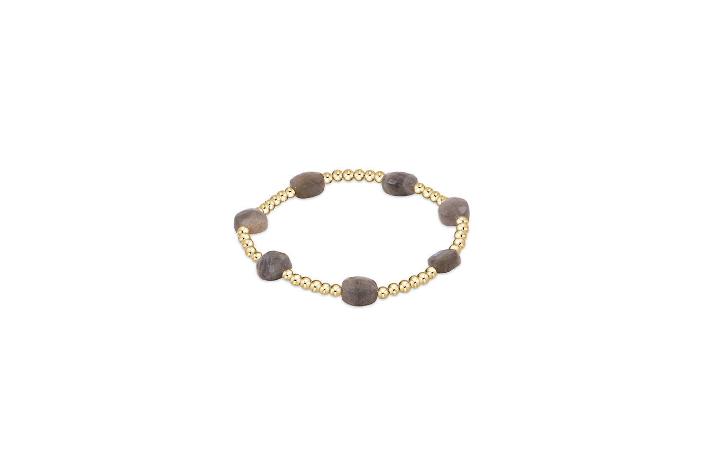 Admire Gold 3mm Bead Bracelet - Labradorite